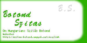 botond szitas business card