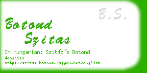 botond szitas business card